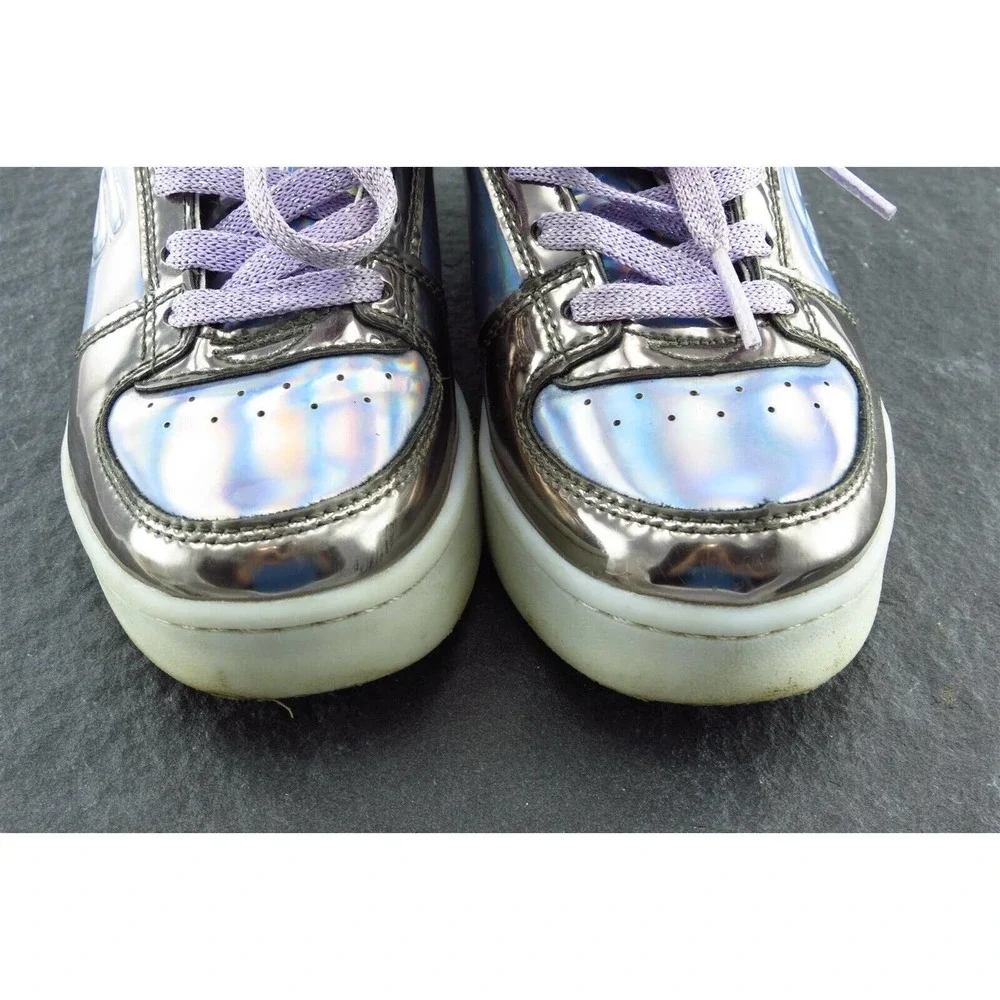 Skechers Toddler Girls 12 Medium Silver Fashion Sneakers‎ Synthetic